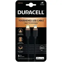 Duracell 2M USB-C vers Lightning Braide (2 m, USB 3.2 Gen 2, 65 W)