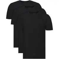 BOSS pour homme. 50534019 Lot de 3 T-shirts noirs en bambou (S), Homewear, Coton, Manche courte