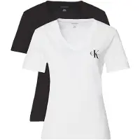 Calvin Klein Jeans T-shirt noir / blanc cassé