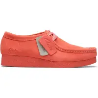 Clarks pour femme. 26181403 WallabeeEVOSh chaussures en cuir corail (37), 1 à 3 cm, Lacets, Casuel