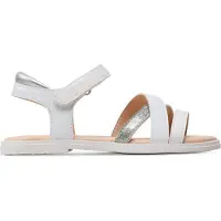 Geox Sandales plates J SANDAL KARLY GIRL filles - Blanc - 28