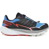 Salomon Chaussures de trail pour hommes THUNDERCROSS, noires, bleues et rouges, taille 44 2/3