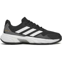 Adidas Chaussure de sport 'CourtJam Control 3' gris foncé / noir / blanc
