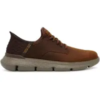 SKECHERS Pantoufle 'Slipper Herren 205046 CDB Echtleder in braun' marron