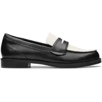 Clarks Mocassins Femme Straven Edge Black Combi Leather