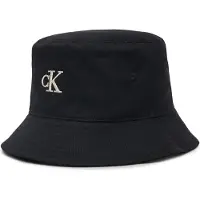 Calvin Klein Jeans Chapeaux 'CK Monogram Embroidery' noir / blanc