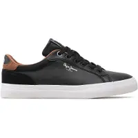 Pepe Jeans Baskets basses 'Kenton Court' marron / noir / blanc