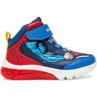Geox Baskets montantes enfant J CIBERDRON BOY SUPERMAN garcons - Bleu - 31