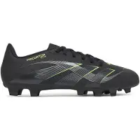 Adidas Chaussures de football Homme Predator Club FG/MG Terrain Sec/Terrain Polyvalent Core Black/Carbon/Lucid Lemon
