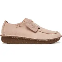 Clarks Chaussures à Lacets en dentelle drôles Femme Light Pink Suede