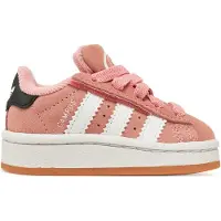 Adidas Campus 00s, modèle Comfort Closure, couleur rose pastel et blanc cassé, semelle extérieure couleur gomme (taille enfant, EU 24)
