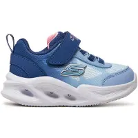SKECHERS Baskets Sola Glow Ombre Deluxe Marine Bébé Fille
