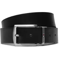 Tommy Hilfiger Ceinture 'Flag Rectangular Buckle Reversible' marine