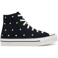 Converse Chuck Taylor All Star Lift Polka Dots Platform Couleur Noir