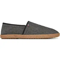Tommy Hilfiger Espadrilles En Chambray De Lin Hilfiger Chambray Espadrille/Black - 40