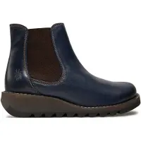 Fly london Chelsea Boots bleu nuit / marron