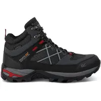 Regatta Chaussure basse gris clair / gris foncé / rouge foncé / noir