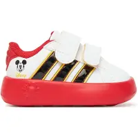 Adidas X Disney Mickey Mouse Grand Court Infant Trainers Blanc EU 20 Enfants