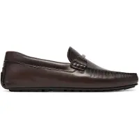BOSS pour homme. 50548100 Mocassins en cuir Noel Mocc marron (44), Plat, Aucun, Casuel, Classique