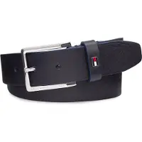 Tommy Hilfiger Ceinture En Cuir À Boucle Carrée Oliver 3.5 Ext/Space Blue - 100 Cm
