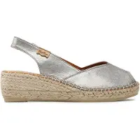 Toni pons Bernia-p Esparto Wedge Sandals Argenté EU 38 Femme