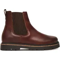 Birkenstock Chelsea Boots 'Lena' marron