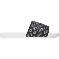 Emporio Armani All Olver Logo Flip Flops Blanc,Noir EU 41