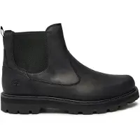 Timberland pour homme. TB0A6A4WW021 Britton Road Leather Chelsea Ankle Boots Black (42), Cuir, Noir, Plat, Aucun, Casuel, Durable