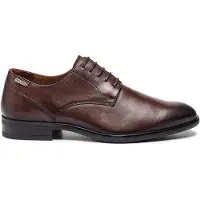 Pikolinos pour homme. M7J-4187 Mocassins Bristol en cuir brun (42), Marron, Plat, Lacets, Casuel