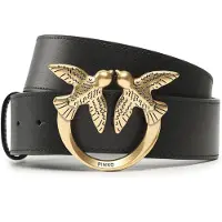 Pinko Ceinture 'LOVE BERRY' or / noir