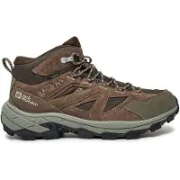 Jack Wolfskin Chaussures de sport Vojo Tour Texapore Mid pour hommes, bottes de randonnée, couleur marron, style décontracté