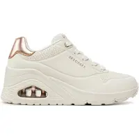 SKECHERS Baskets basses bronze / blanc