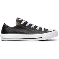 Converse Baskets basses 'Chuck Taylor All Star Leather' noir / blanc