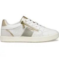Geox Baskets basses 'BLOMIEE' moka / argent / blanc / blanc cassé