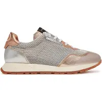 Hispanitas pour femme. CHV253869 Formateurs Kansas gold (37), Cuir, Doré, 3 à 5 cm, Lacets, Casuel