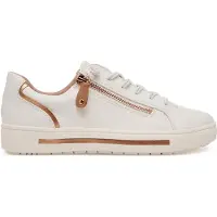 Jana Baskets basses noisette / blanc