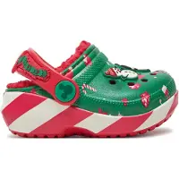 Crocs Mickey Xmas Lined Classic Clogs Vert EU 24-25 Enfants