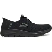 SKECHERS pour femme. 150263 Slip-ins Summits New Daily shoes black (40), Noir, Plat, Lacets, Casuel