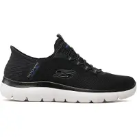 SKECHERS Pantoufle bleu / gris / noir