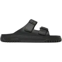 Armani Exchange pour homme. XUP015XV82100002 Sandales à glissière Soul noir (41), Plat, Aucun, Casuel