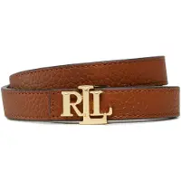 Lauren Accesorios pour femme. 412912038002 Ceinture réversible en cuir avec logo marron (M), Casuel