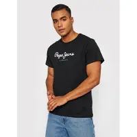 Pepe Jeans T-Shirt 'Eggo' bleu / noir / blanc