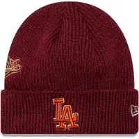 New Era Patch La Dodgers Beanie Rouge