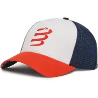 Compressport Casquette Trucker Bleu Rouge