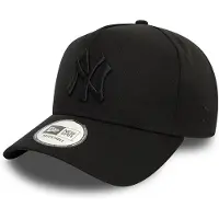New Era New York Yankees Cap Adjustable Mens Monochrome E-Frame Black