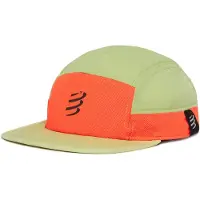 Compressport Casquette 5 Panel Light Cap Vert Rouge