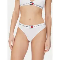 Tommy Hilfiger Underwear String 'CLASSIC' bleu marine / gris clair / rouge / blanc