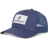 Compressport Casquette Trucker 6P Cap Bleu Blanc