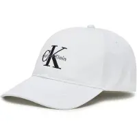 Calvin Klein Jeans Monologo Embroidery Baseball Cap Blanc