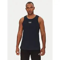 EA7 pour homme. 7M000295_AF10375 T-shirt sans manche marine (L), Casuel, Coton, Sans manches / bretelles